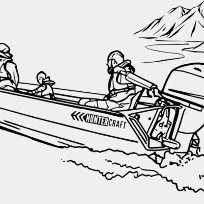 Huntercraft Boat Image Vector Thumbnail